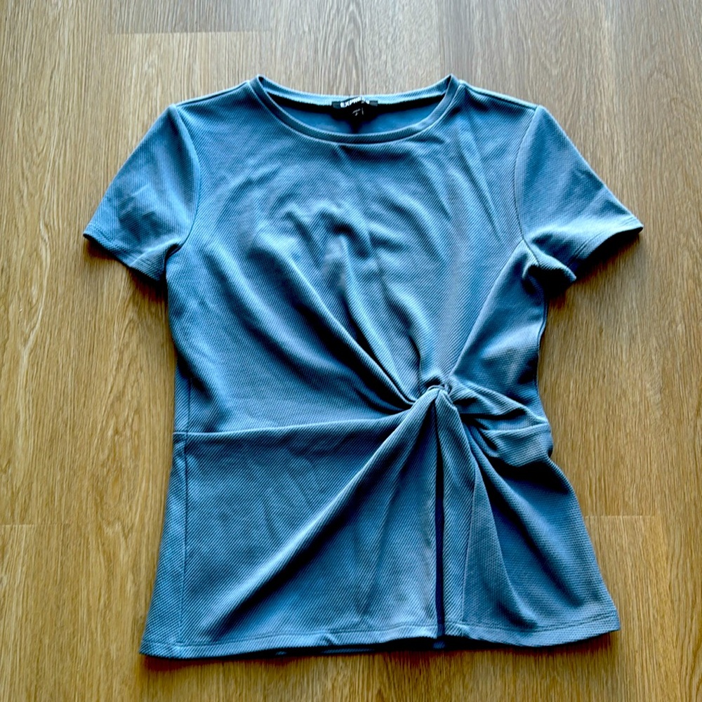 Express Light Blue Short Sleeve top, Size small